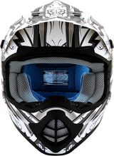 AFX FX-17Y Motorcycle Helmet - Butterfly - Matte White - Small 0111-1390