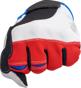 BILTWELL Moto Gloves - Red/White/Blue - Small 1501-1208-002