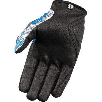 ICON Hooligan™ Dino Fury Gloves - Blue - XL 3301-4638