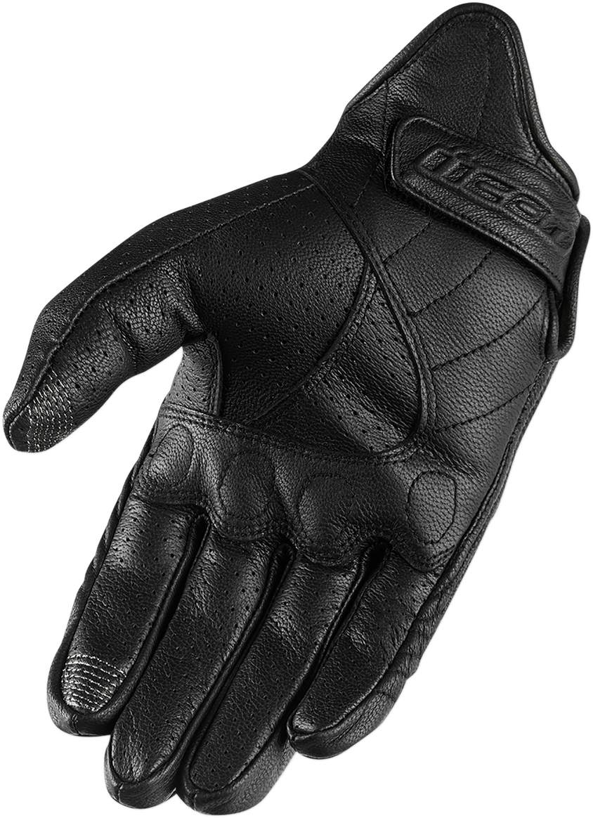 ICON Pursuit Classic™ Perforated Gloves - Black - Small 3301-3830