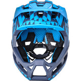 KALI DH Invader Bicycle Helmet - LTD Glitch - Matte Navy/Cyan - L-2XL 0211323227