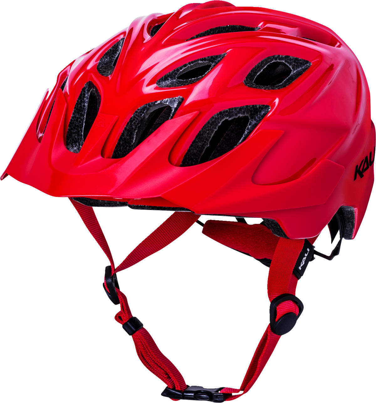 KALI Chakra Solo Bicycle Helmet - Gloss Red - S/M 0221222116