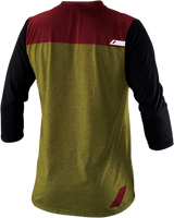 100% Airmatic Jersey - 3/4 Sleeve - Olive - Medium 41313-296-11