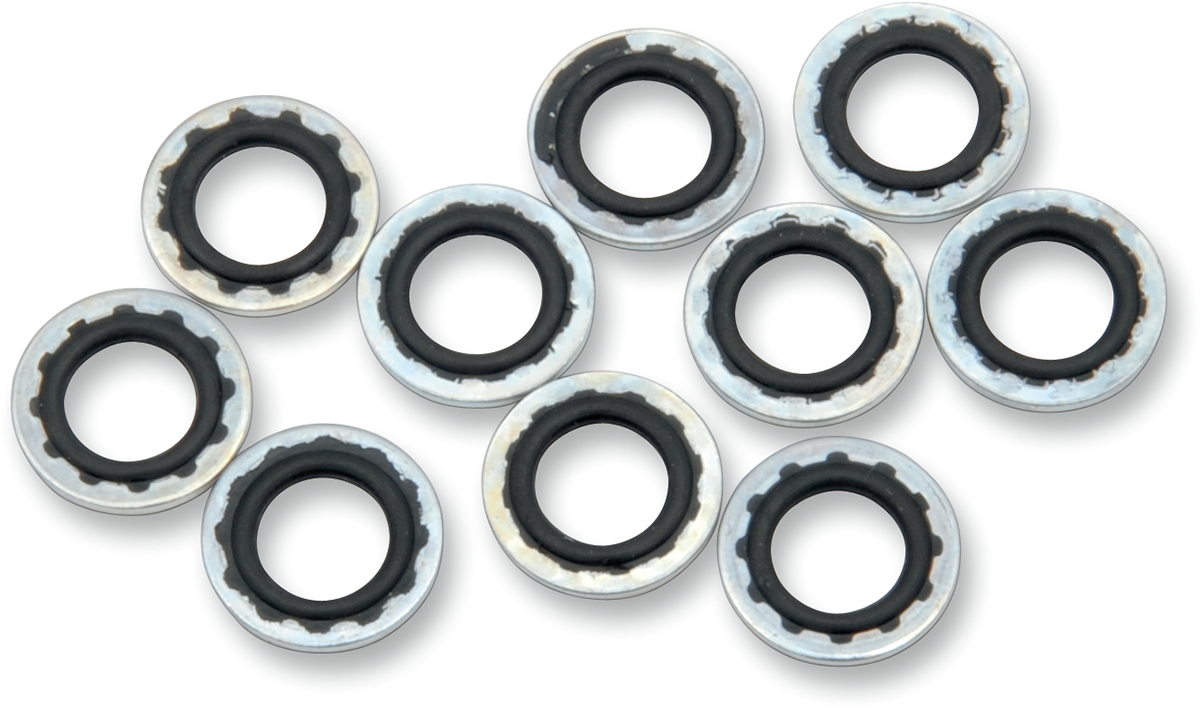 DRAG SPECIALTIES Banjo Washers - 3/8"/10mm 348014HC-3