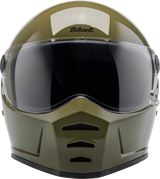 BILTWELL Lane Splitter Motorcycle Helmet - Gloss Olive Green - Medium 1004-154-503