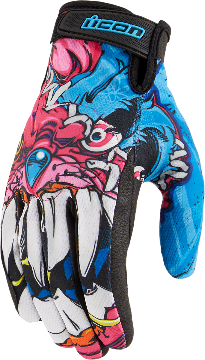 ICON Hooligan™ Beastie Bunny Gloves - Pink - Small 3301-4414