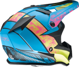 Z1R Youth F.I. Motorcycle Helmet - Fractal - MIPS - Matte Blue/Hi-Viz - Small 0111-1514