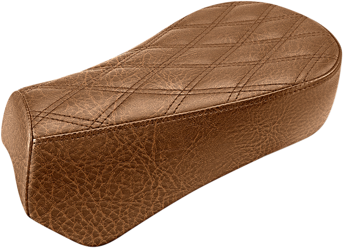 SADDLEMEN Renegade Pillion Pad - Lattice Stitched - Brown - Scout Bobber '18-'23 I18-33-012BLS