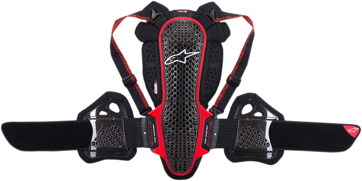 ALPINESTARS Nucleon KR-3 Back Protector - Black/Red - Small 6504718-13-S