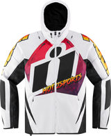 ICON Airform Quarterflash Jacket - White/Black/Red - 3XL 2820-5961