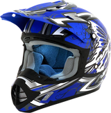 AFX FX-17 Motorcycle Helmet - Butterfly - Matte Blue - Large 0110-7124