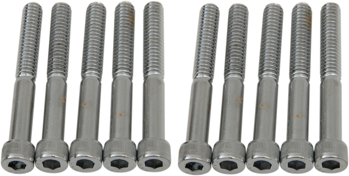 DRAG SPECIALTIES Bolts - Socket-Head - Knurled - 1/4-20 x 2" MPB185