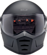 BILTWELL Lane Splitter Motorcycle Helmet - Flat Black - Medium 1004-201-503