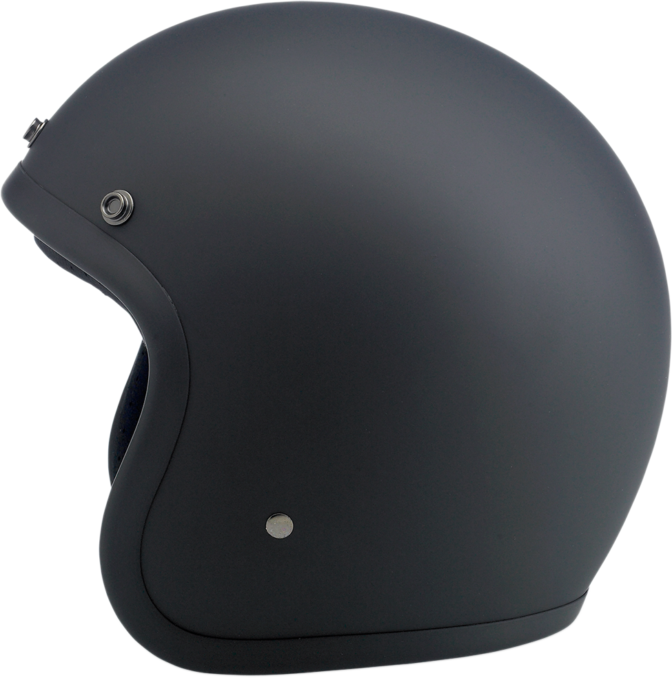 BILTWELL Bonanza Motorcycle Helmet - Flat Black - Small 1001-201-202