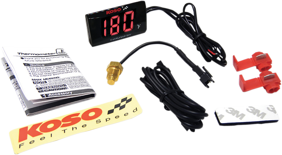 KOSO NORTH AMERICA Super Slim Temperature Gauge BA024R10