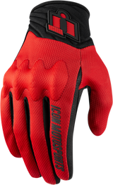 ICON Anthem 2 CE™ Gloves - Red - Medium 3301-3684