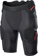 ALPINESTARS Bionic Pro Protection Shorts - Black/Red - Medium 6507523-13-M