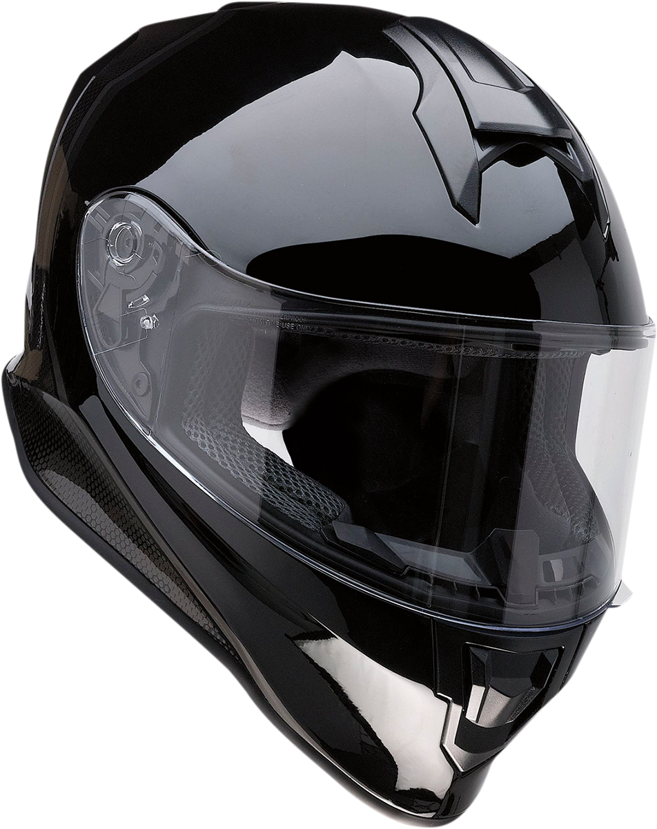 Z1R Youth Warrant Motorcycle Helmet - Gloss Black - Medium 0102-0243