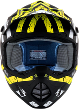 AFX FX-17Y Motorcycle Helmet - Attack - Matte Black/Hi-Vis Yellow - Medium 0111-1415