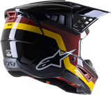 ALPINESTARS SM5 Motorcycle Helmet - Venture - Black/Bordeaux/Yellow/Glossy - XL 8305122-1358-XL