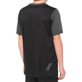 100% Youth Ridecamp Jersey - Short-Sleeve - Black/Charcoal - Medium 40031-00001