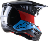 ALPINESTARS SM5 Motorcycle Helmet - Bond - Black/Red/Cyan - 2XL 8303522-1377-2X