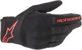 ALPINESTARS Copper Gloves - Black/Fluo Red - XL 3568420-1030-XL