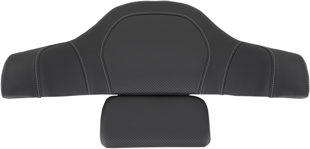 SADDLEMEN Tour-Pak Backrest Pad Cover - Carbon Fiber - Black - Indian I14-07-TPACK-CF