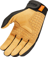 ICON Airform™ Gloves - Black/Tan - Medium 3301-4142