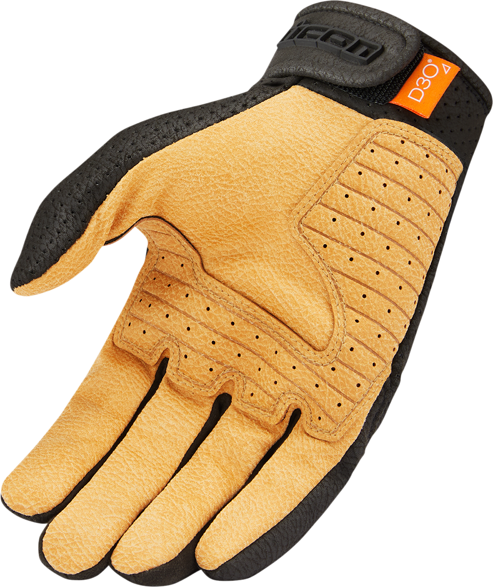 ICON Airform™ Gloves - Black/Tan - XL 3301-4144