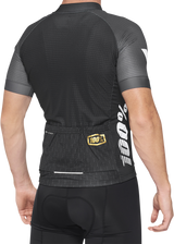 100% Exceeda Jersey - Short-Sleeve - Black/Charcoal - Medium 40051-00001