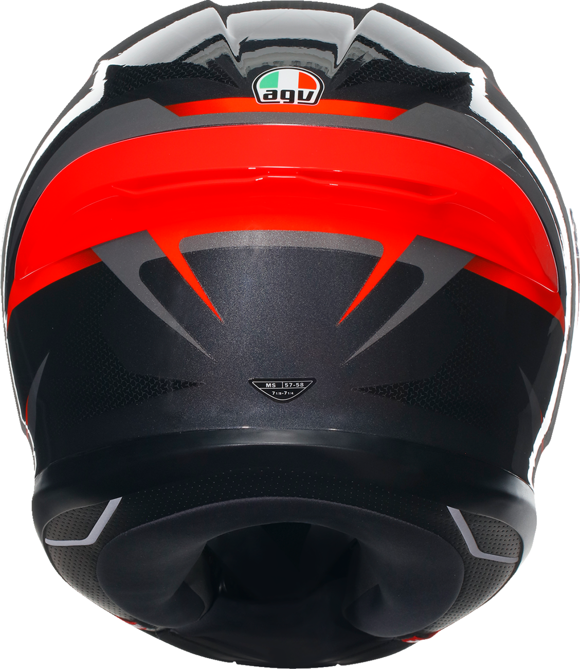 AGV K6 S Motorcycle Helmet - Slashcut - Black/Gray/Red - Small 2118395002014S