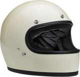 BILTWELL Gringo Motorcycle Helmet - Gloss Vintage White - Medium 1002-102-103