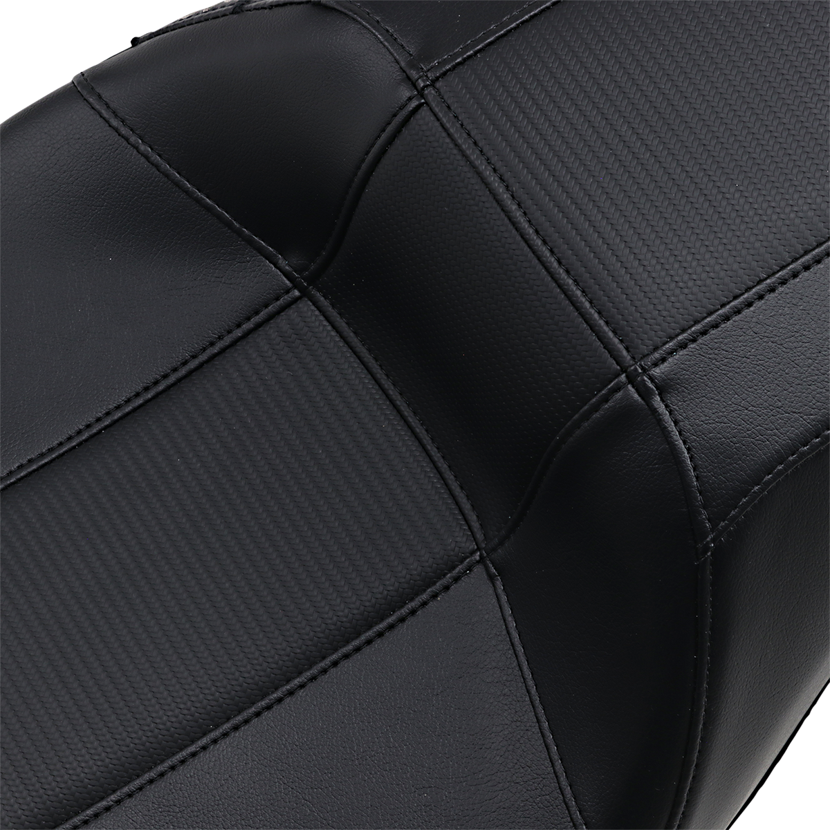 LE PERA Outcast GT-2 Seat - 2-Up - Without Backrest - Black Carbon Fiber - FLH LK-997GT3