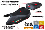 Aprilia RS 457 2023 2024 Seat Cover Tappezzeria Comfort Italy Black