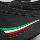 Aprilia Tuono 660 2021 2022 2023 Seat Cover Tappezzeria Velvet Italy Flag Black