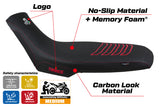 Aprilia Tuareg 660 2021-2023 Seat Cover Tappezzeria Comfort Ultragrip Red Black