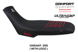 Aprilia Tuareg 660 2021-2023 Seat Cover Tappezzeria Comfort Ultragrip Red Black