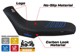 Aprilia Tuareg 660 2021 2022 2023 Seat Cover Tappezzeria Ultragrip Blue Black