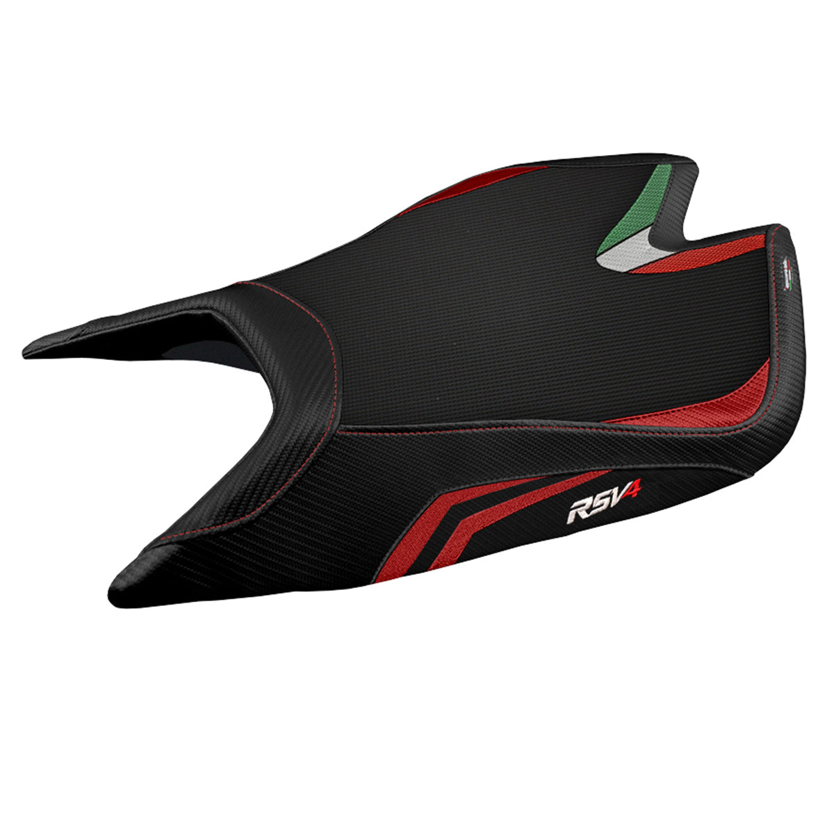 Aprilia RSV4 2021 2022 2023 Seat Cover Tappezzeria Comfort Red Black