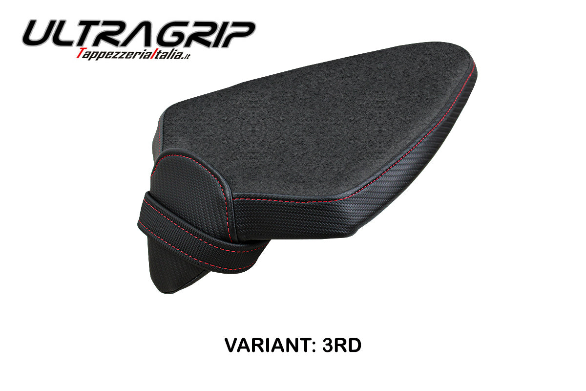 Aprilia RSV4 2021 2022 2023 Passenger Seat Cover Tappezzeria Ultragrip Red Black