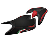 Aprilia Tuono V4 2021 2022 2023 Seat Cover Tappezzeria Italy Flag Black