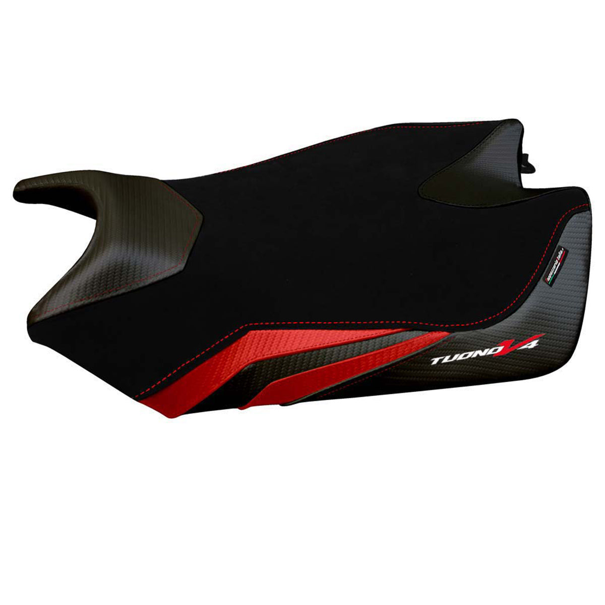 Aprilia Tuono V4 2011-2019 2020 Seat Cover Tappezzeria Velvet Red Black