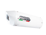 GPR Exhaust System Honda CB500F 2013-2015, Albus Ceramic, Slip-on Exhaust Including Removable DB Killer and Link Pipe