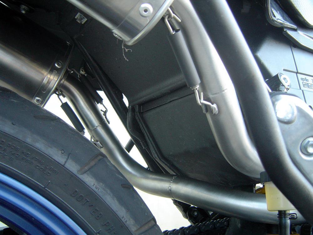 GPR Exhaust for Aprilia Pegaso Strada 650 2005-2009, Furore Nero, Dual slip-on Including Removable DB Killers and Link Pipes