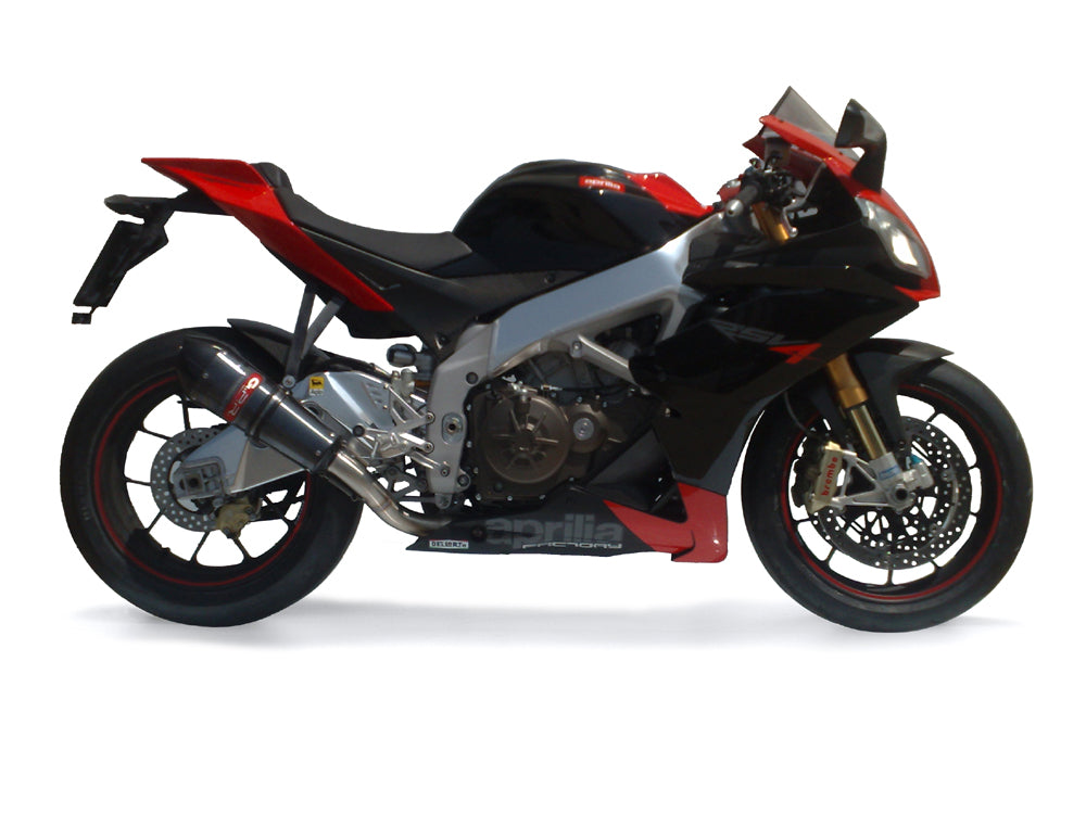 GPR Exhaust for Aprilia Tuono V4 R - Std - Aprc 1000 2011-2014, Gpe Ann. Poppy, Slip-on Exhaust Including Removable DB Killer and Link Pipe