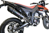 GPR Exhaust for Aprilia Rx 125 2018-2020, Furore Evo4 Nero, Slip-on Exhaust Including Removable DB Killer and Link Pipe