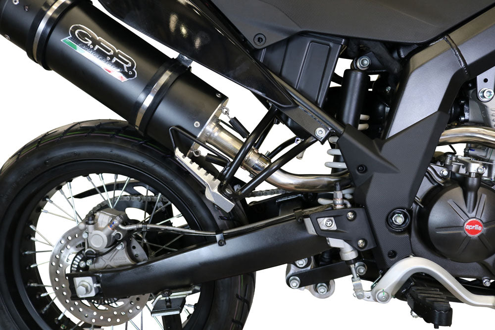 GPR Exhaust for Aprilia Sx 125 2018-2020, Furore Evo4 Nero, Slip-on Exhaust Including Removable DB Killer and Link Pipe