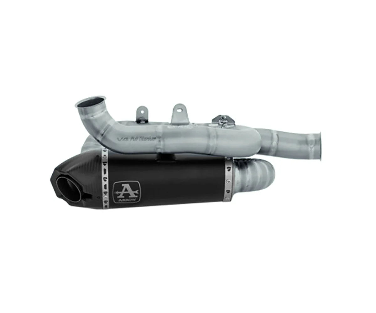 71163PKR Ducati Panigale V4  V4S 2025-2026  Arrow Exhaust slip on Black Racing Double Black  Titanium Works Silencers for (Copy)