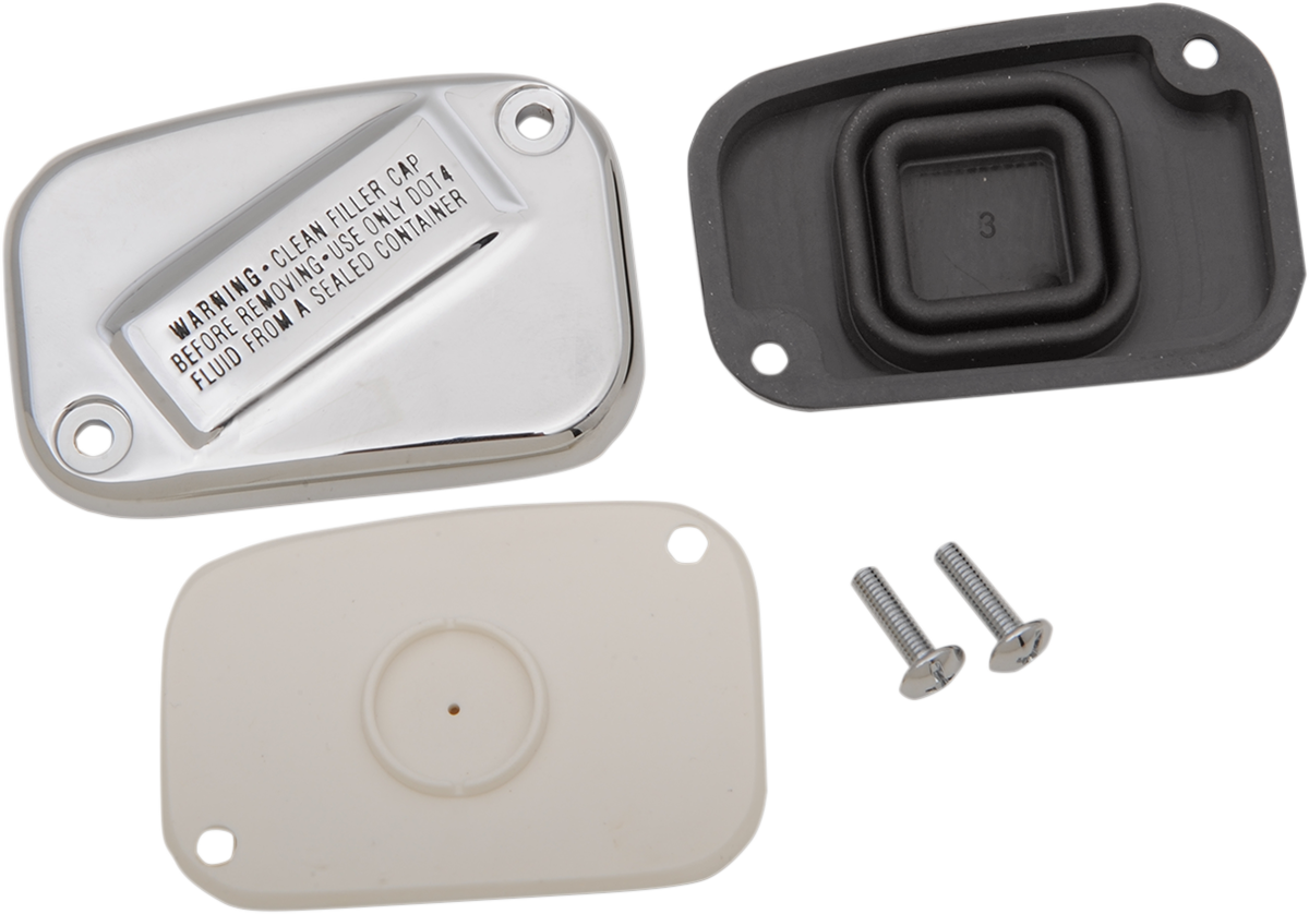 DRAG SPECIALTIES Master Cylinder Cover - Front - Chrome 77813